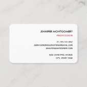 Retro Jolly Old Santa Claus Kerstmis Visitekaartje (Achterkant)