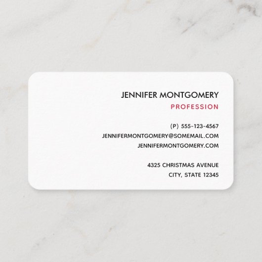 Retro Jolly Old Santa Claus Kerstmis Visitekaartje (Achterkant)