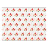  Retro Jolly Oude Kerstman Xmas Patroon Tafelkleed (Voorkant (Horizontaal))