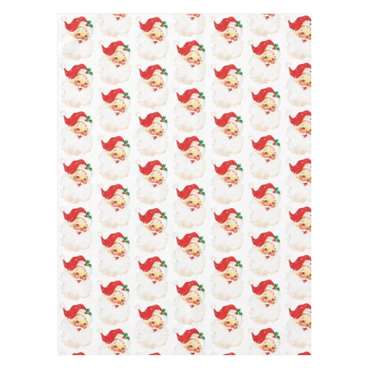  Retro Jolly Oude Kerstman Xmas Patroon Tafelkleed (Voorkant)