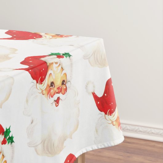  Retro Jolly Oude Kerstman Xmas Patroon Tafelkleed (Voorbeeld)