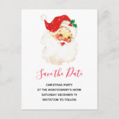Retro Jolly Oude Sinterklaas Save the Date Uitnodiging Briefkaart (Voorkant)