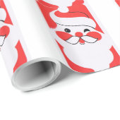 Retro Jolly Santa Claus Cadeaupapier (Rol Hoek)
