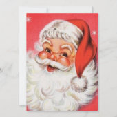 Retro Jolly Santa Claus Feestdagenkaart (Voorkant)
