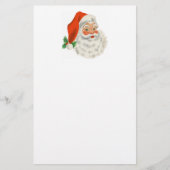 Retro  Jolly Santa Claus Kerstmis Briefpapier (Voorkant)
