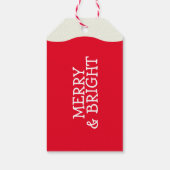 Retro Jolly Santa Claus Kerstmis Cadeaulabel (Achterkant)