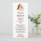 Retro  Jolly Santa Claus Kerstmis Kaart (Staand voorkant)