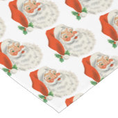 Retro Jolly Santa Claus Kerstmis Korte Tafelloper (Hoek)