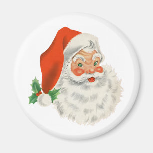 Retro  Jolly Santa Claus Kerstmis Magneet