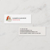 Retro  Jolly Santa Claus Kerstmis Mini Visitekaartje (Voorkant / Achterkant)