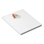 Retro Jolly Santa Claus Kerstmis Notitieblok (Schuin)