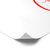 Retro Jolly Santa Claus Kerstmis Poster (Hoek)