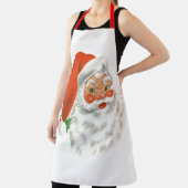 Retro Jolly Santa Claus Kerstmis Schort (Insitu)