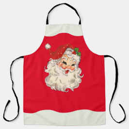 Retro Jolly Santa Claus Kerstmis Schort