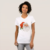 Retro  Jolly Santa Claus Kerstmis T-shirt (Voorkant volledig)