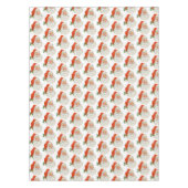 Retro Jolly Santa Claus Kerstmis Tafelkleed (Voorkant)