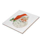 Retro Jolly Santa Claus Kerstmis Tegeltje (Zijkant)