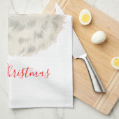 Retro  Jolly Santa Claus Kerstmis Theedoek (Quarter Fold)