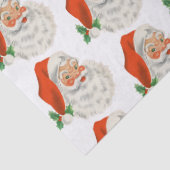 Retro  Jolly Santa Claus Kerstmis Tissuepapier (Detail)