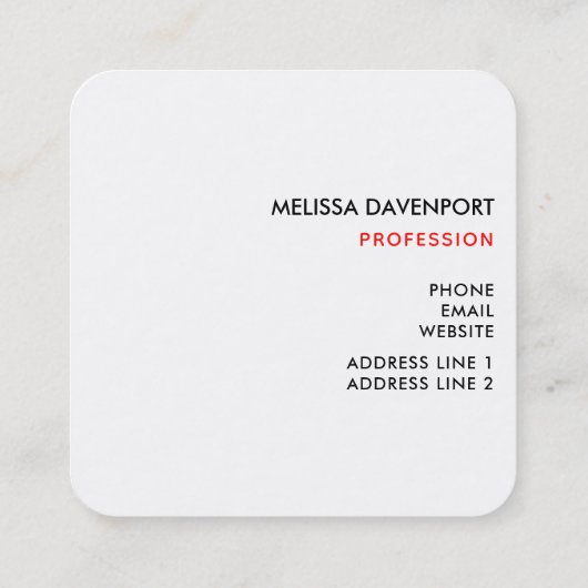 Retro  Jolly Santa Claus Kerstmis Vierkante Visitekaartje (Achterkant)