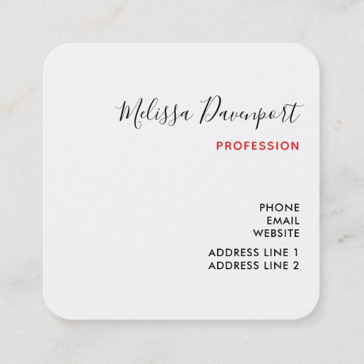 Retro  Jolly Santa Claus Kerstmis Vierkante Visitekaartje (Achterkant)