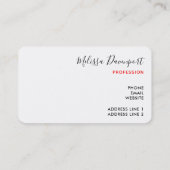 Retro Jolly Santa Claus Kerstmis Visitekaartje (Achterkant)