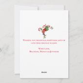  Retro Jolly Santa Vrolijk Kerstfeest Feestdagenkaart (Achterkant)