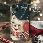 Retro Jolly Snowman Custom Holiday Case-Mate iPhone Case