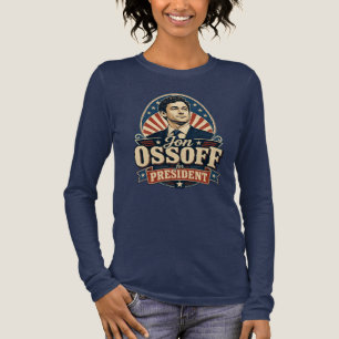 Retro Jon Ossoff Voor President Politiek Tri-Blend Shirt