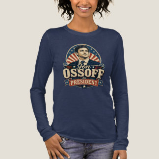 Retro Jon Ossoff Voor President Politiek Tri-Blend Shirt