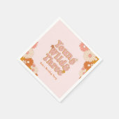 Retro Jong Wild en Drie 3e Verjaardag Servet (Hoek)