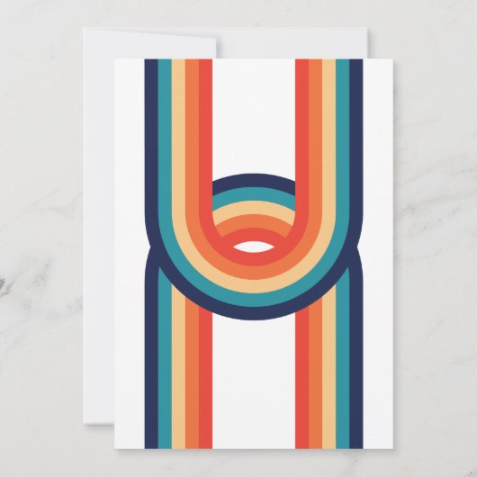 Retro Jong Wild en Drie Verjaardag Kaart (Achterkant)