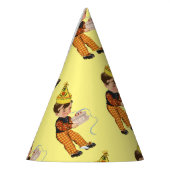 Retro Jongen met Verjaardagstaart Hoed Retro Feesthoedjes (Links)