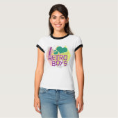 Retro Jongens Schattige  Esthetisch T-shirt (Voorkant volledig)