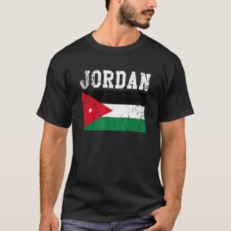Retro  Jordaanse vlag Jordanië T-shirt