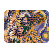 Retro Joshua Tree Landscape Animal Sheep Van Gogh Magneet (Horizontaal)