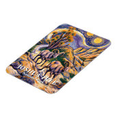 Retro Joshua Tree Landscape Animal Sheep Van Gogh Magneet (Linkerzijde)