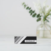 retro JOURNALIST Mini Visitekaartje (Staand voorkant)