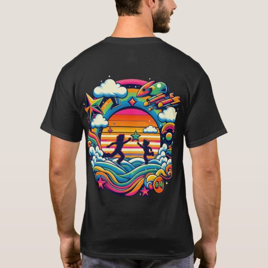 Retro Joy T-Shirt Design (Achterkant)