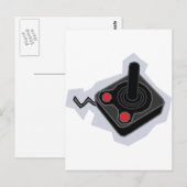 Retro Joystick - Video games Gamer PC Briefkaart (Voorkant / Achterkant)
