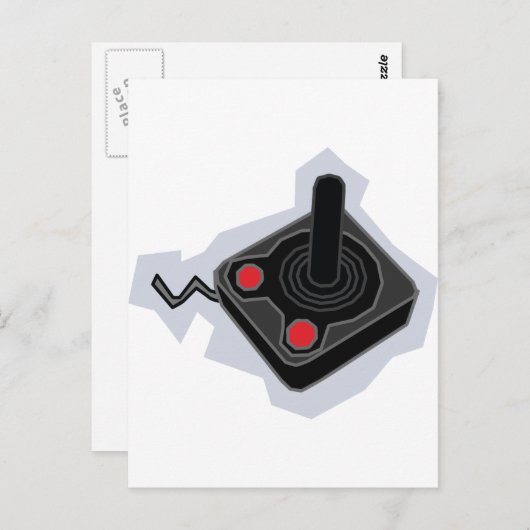 Retro Joystick - Video games Gamer PC Briefkaart (Voorkant / Achterkant)