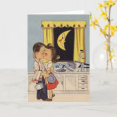 Retro Jubileum Wenskaart Kaart (Gele Bloem)