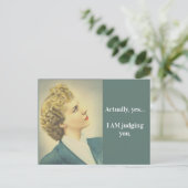 Retro Judgmental Briefkaart (Staand voorkant)