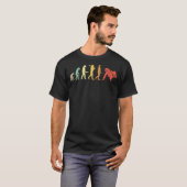 Retro Judo Evolution Gift for Judokas T-shirt (Voorkant volledig)