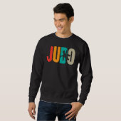 Retro Judo Vintage Judo Trui (Voorkant volledig)