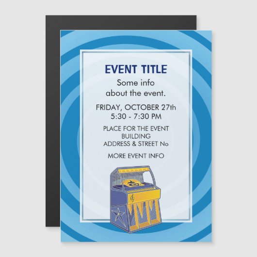 Retro Jukebox (Voorkant / Achterkant)