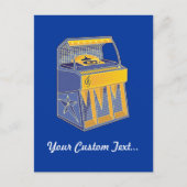 Retro Jukebox Briefkaart (Voorkant)