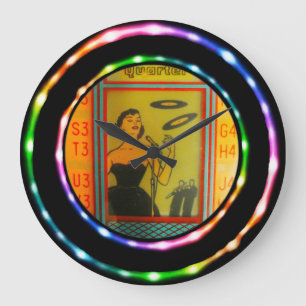 Retro Jukebox Fake Neon!  Grote Klok