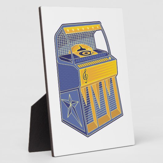 Retro Jukebox Fotoplaat (Zijkant)