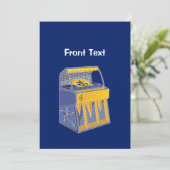 Retro Jukebox Kaart (Staand voorkant)